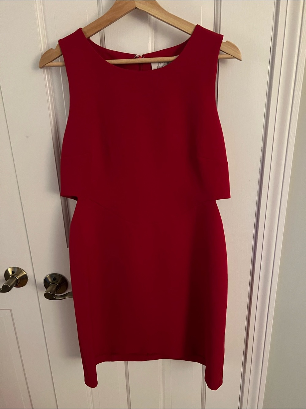 Anthropologie Red Sleeveless Mini Dress